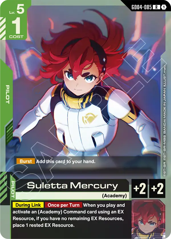Suletta Mercury &mdash; Gundam Card Game card
