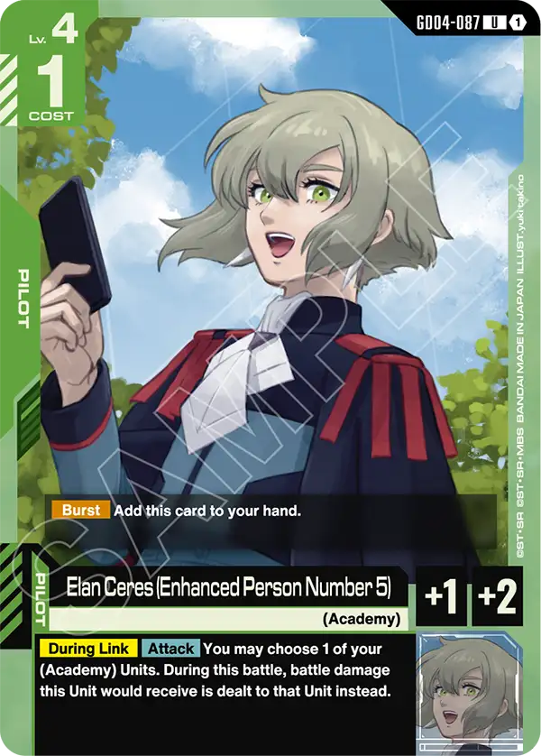 Elan Ceres (Enhanced Person Number 5) &mdash; Gundam Card Game card