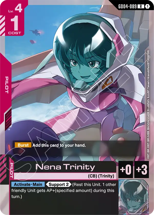 Nena Trinity &mdash; Gundam Card Game card