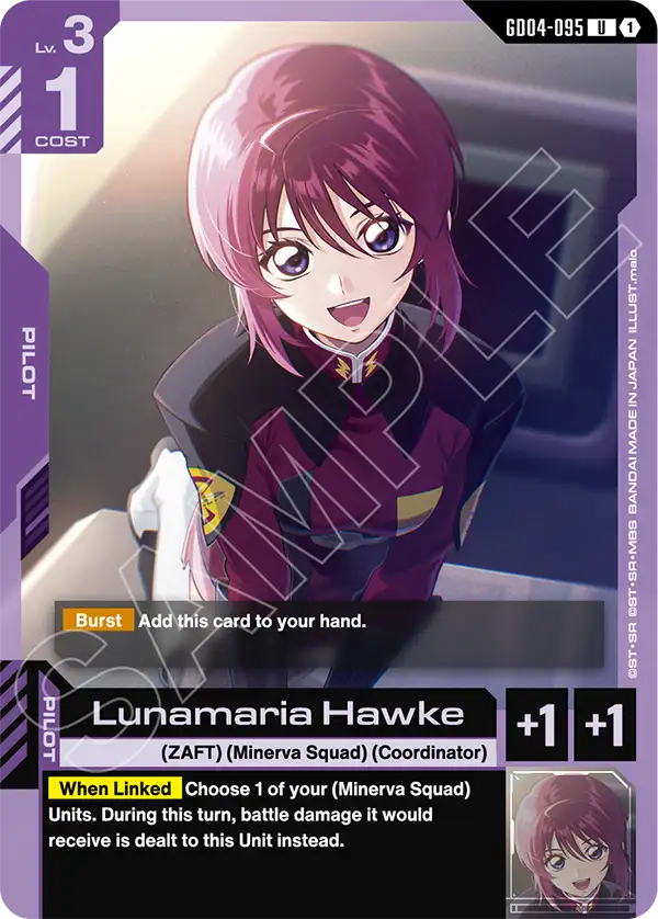 Lunamaria Hawke &mdash; Gundam Card Game card