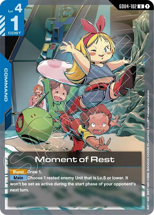 Moment of Rest &mdash; Gundam Card Game card