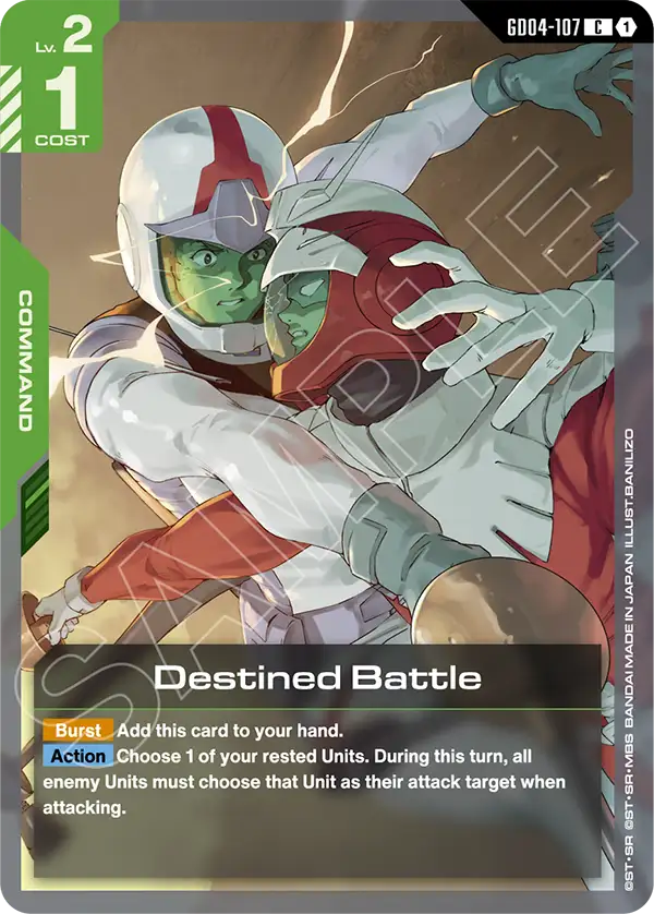 Destined Battle &mdash; Gundam Card Game card