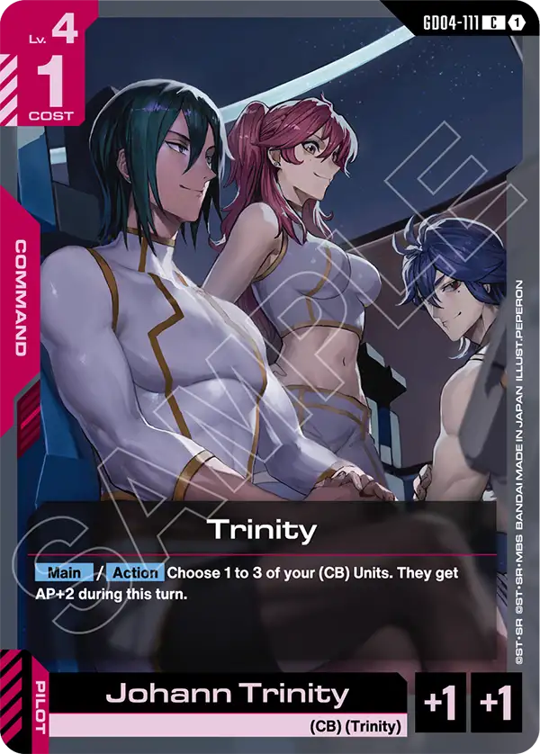 Trinity &mdash; Gundam Card Game card