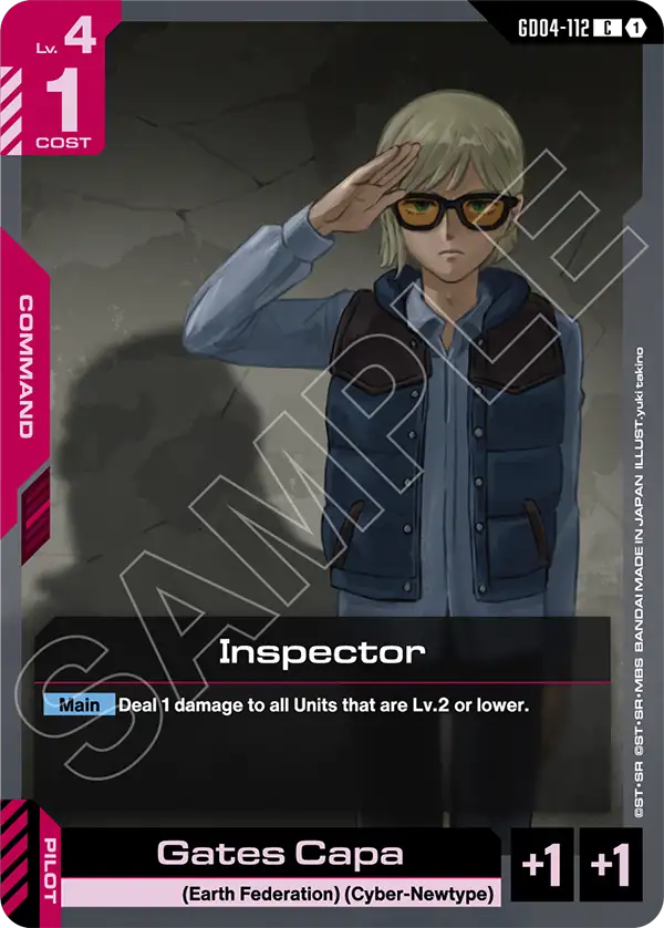 Inspector &mdash; Gundam Card Game card