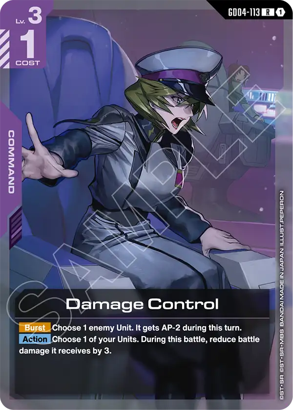 Damage Control &mdash; Gundam Card Game card