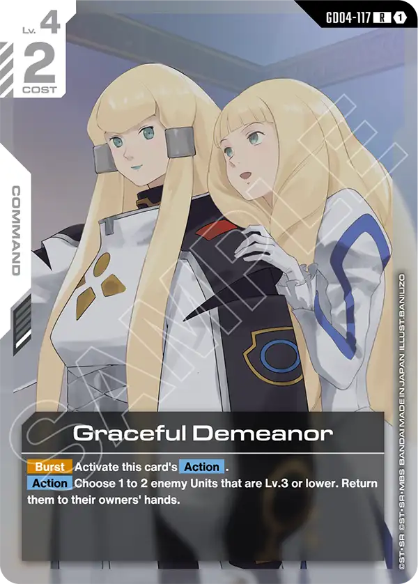Graceful Demeanor &mdash; Gundam Card Game card