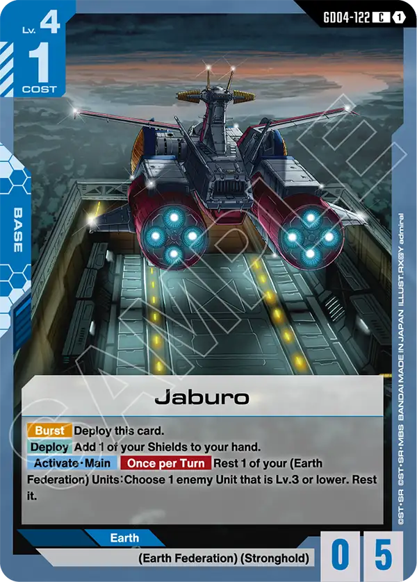 Jaburo &mdash; Gundam Card Game card