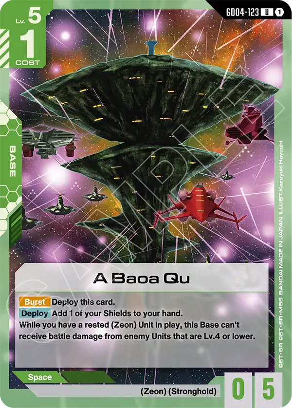 A Baoa Qu &mdash; Gundam Card Game card