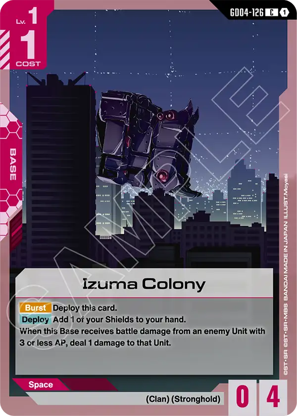 Izuma Colony &mdash; Gundam Card Game card