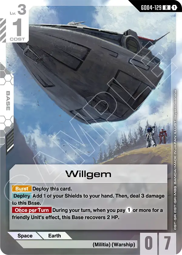 Willgem &mdash; Gundam Card Game card