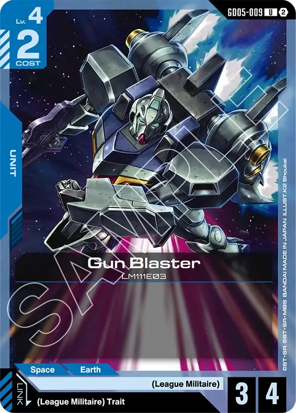 Gun Blaster &mdash; Gundam Card Game card