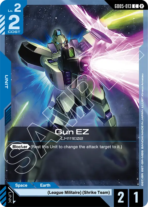 Gun EZ &mdash; Gundam Card Game card