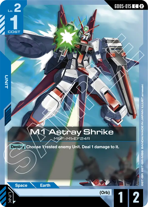 M1 Astray Shrike &mdash; Gundam Card Game card