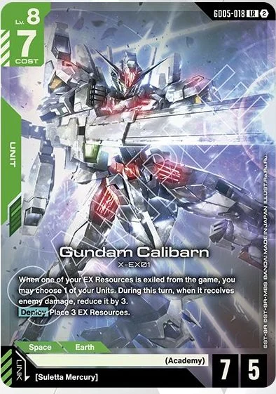 Gundam Calibarn &mdash; Gundam Card Game card