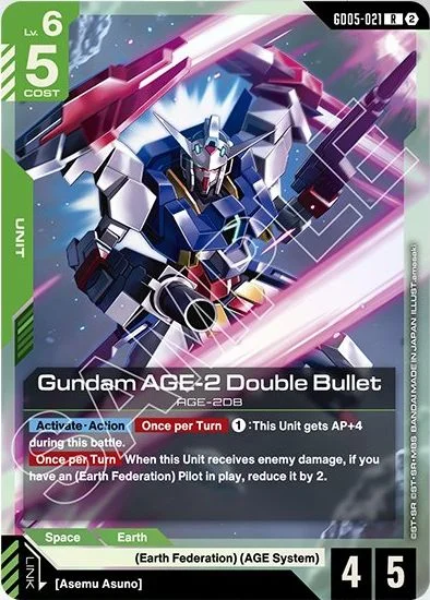 Gundam AGE-2 Double Bullet &mdash; Gundam Card Game card