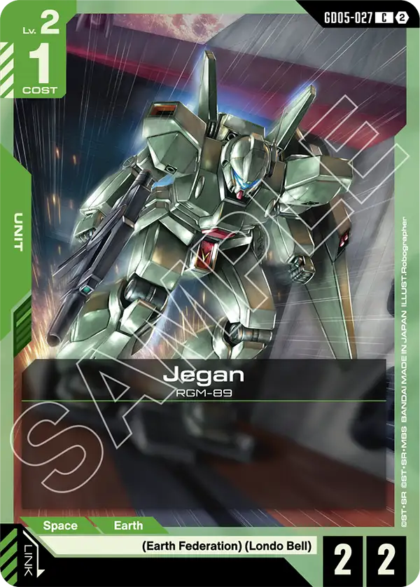 Jegan &mdash; Gundam Card Game card