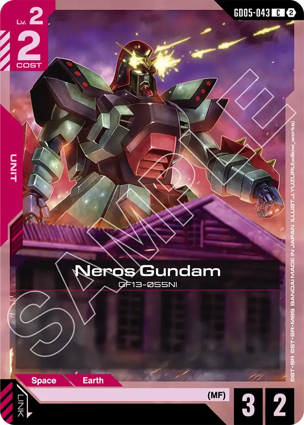 Neros Gundam &mdash; Gundam Card Game card