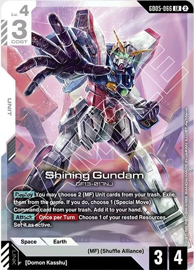 Shining Gundam &mdash; Gundam Card Game card