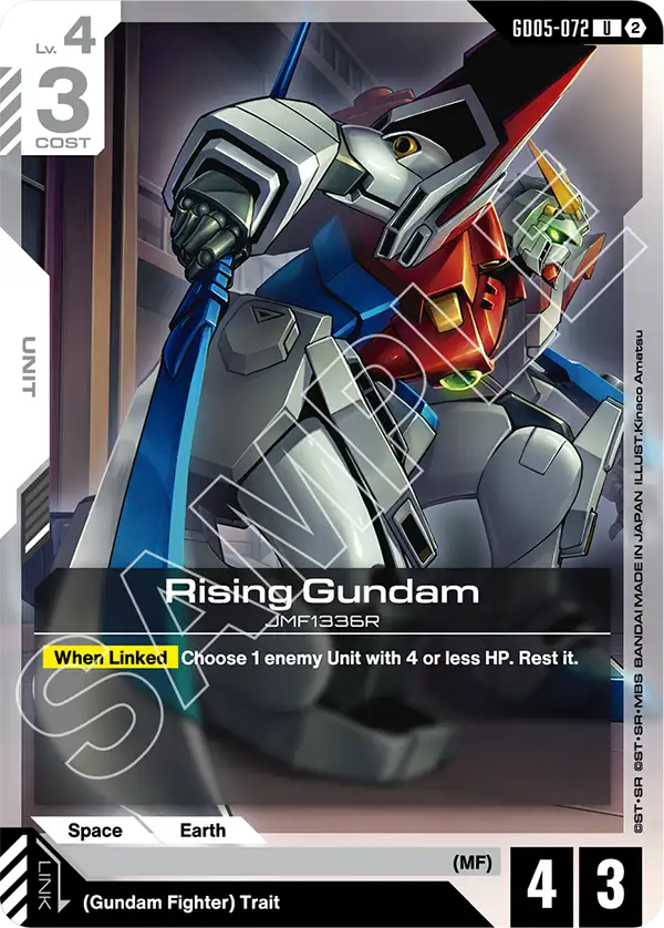 Rising Gundam &mdash; Gundam Card Game card