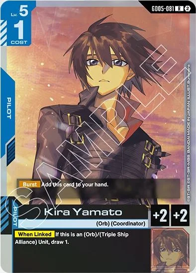 Kira Yamato &mdash; Gundam Card Game card