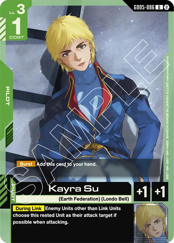Kayra Su &mdash; Gundam Card Game card