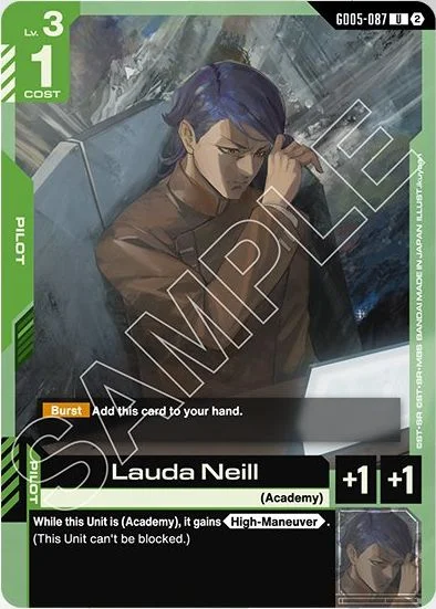 Lauda Neill &mdash; Gundam Card Game card