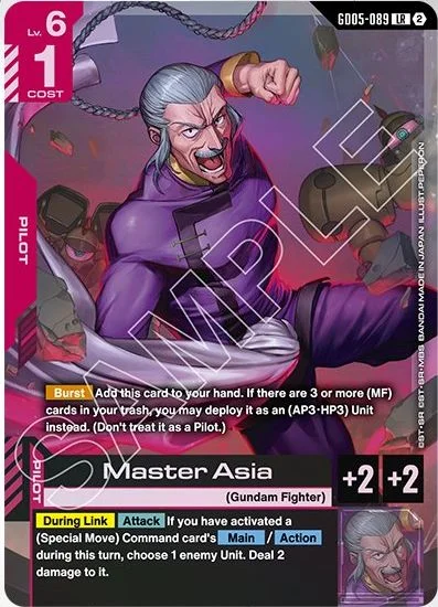 Master Asia &mdash; Gundam Card Game card