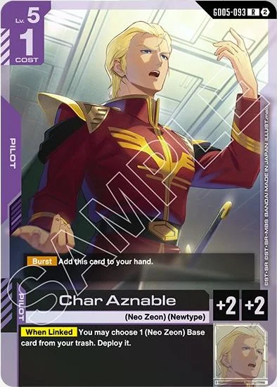 Char Aznable &mdash; Gundam Card Game card
