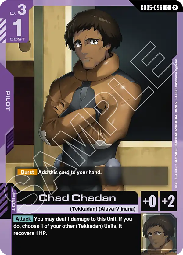 Chad Chadan &mdash; Gundam Card Game card