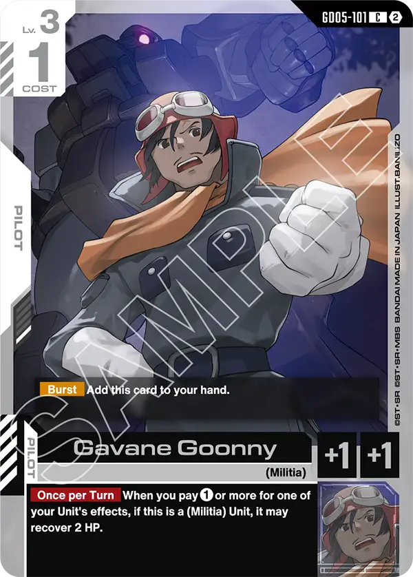 Gavane Goonny &mdash; Gundam Card Game card