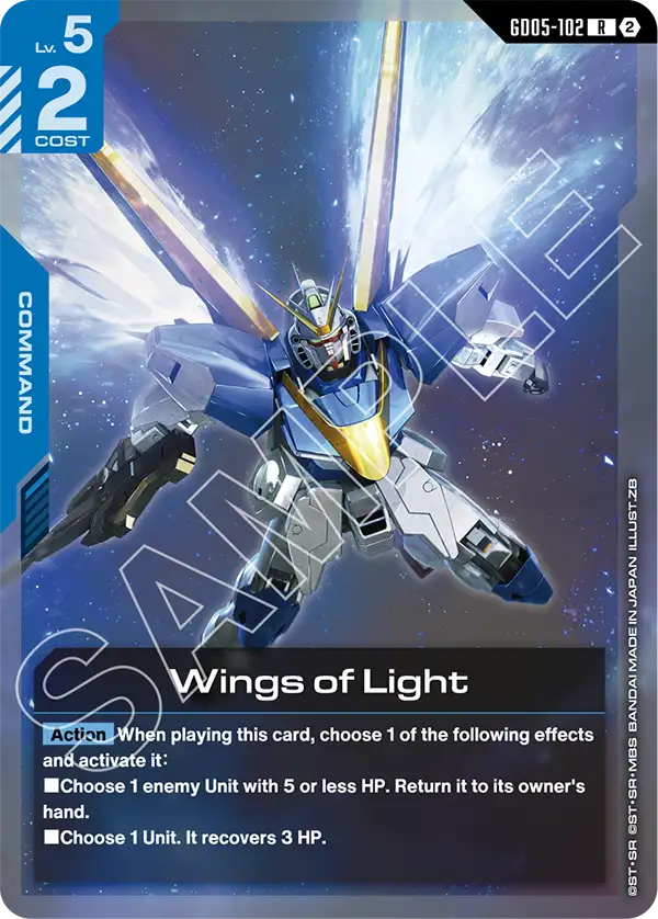 Wings of Light &mdash; Gundam Card Game card