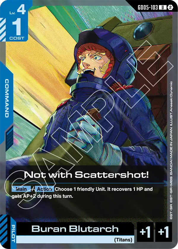 Not with Scattershot! &mdash; Gundam Card Game card