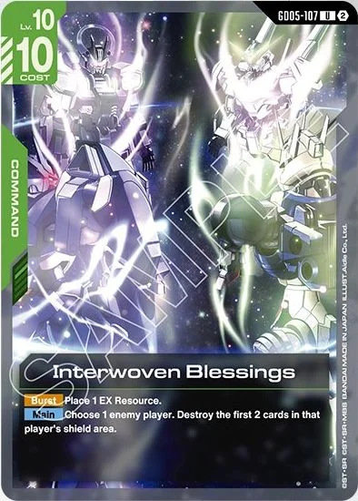 Interwoven Blessings &mdash; Gundam Card Game card
