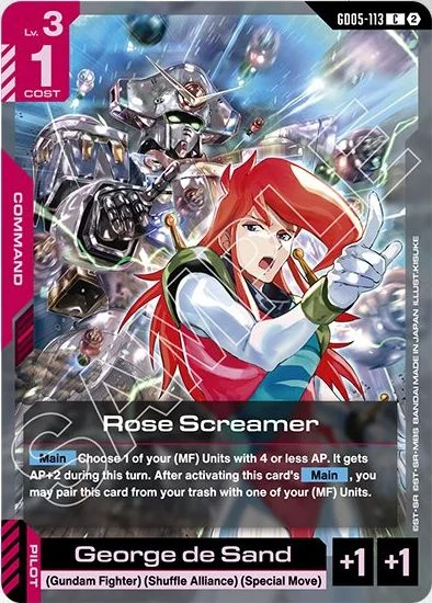Rose Screamer &mdash; Gundam Card Game card