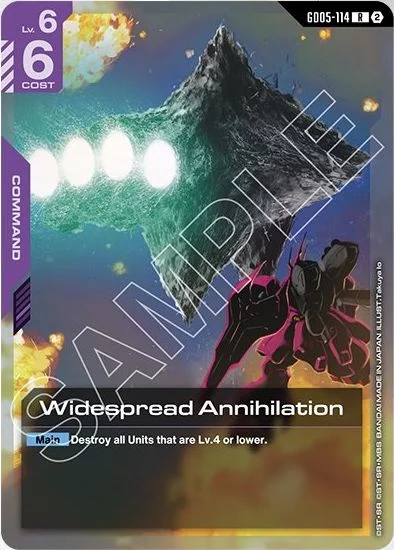 Widespread Annihilation &mdash; Gundam Card Game card