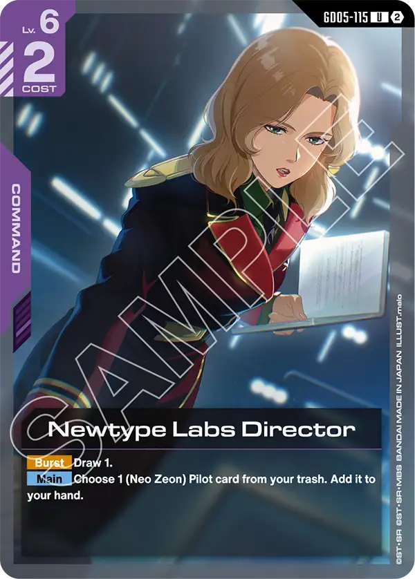 Newtype Labs Director &mdash; Gundam Card Game card