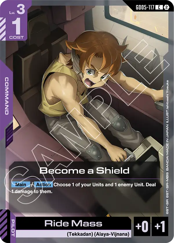 Become a Shield &mdash; Gundam Card Game card
