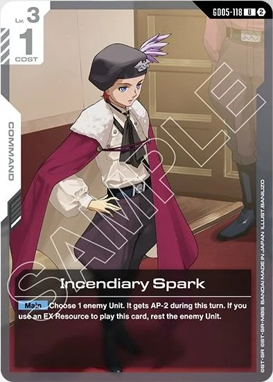 Incendiary Spark &mdash; Gundam Card Game card