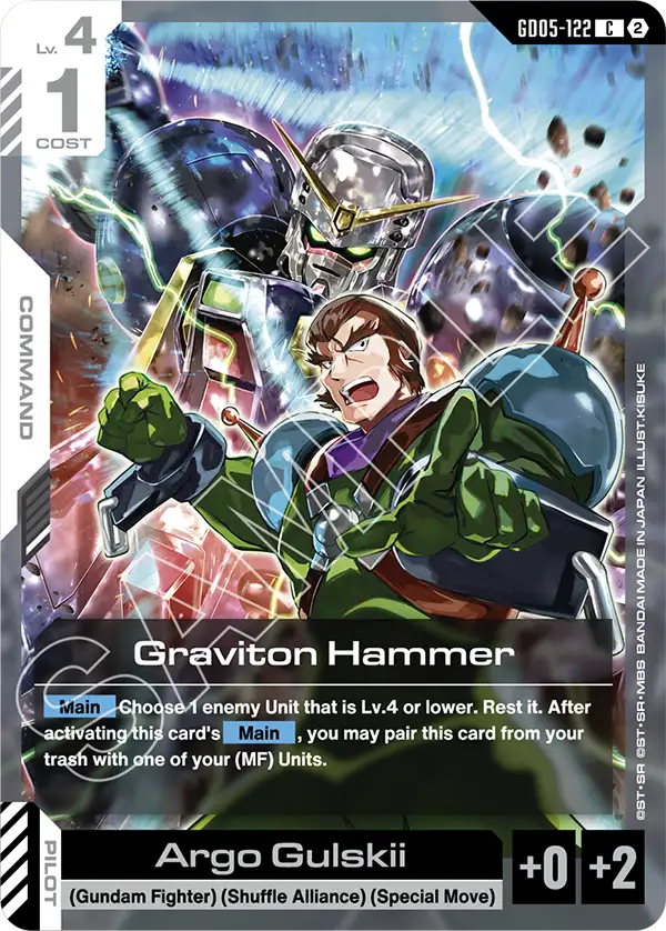 Graviton Hammer &mdash; Gundam Card Game card