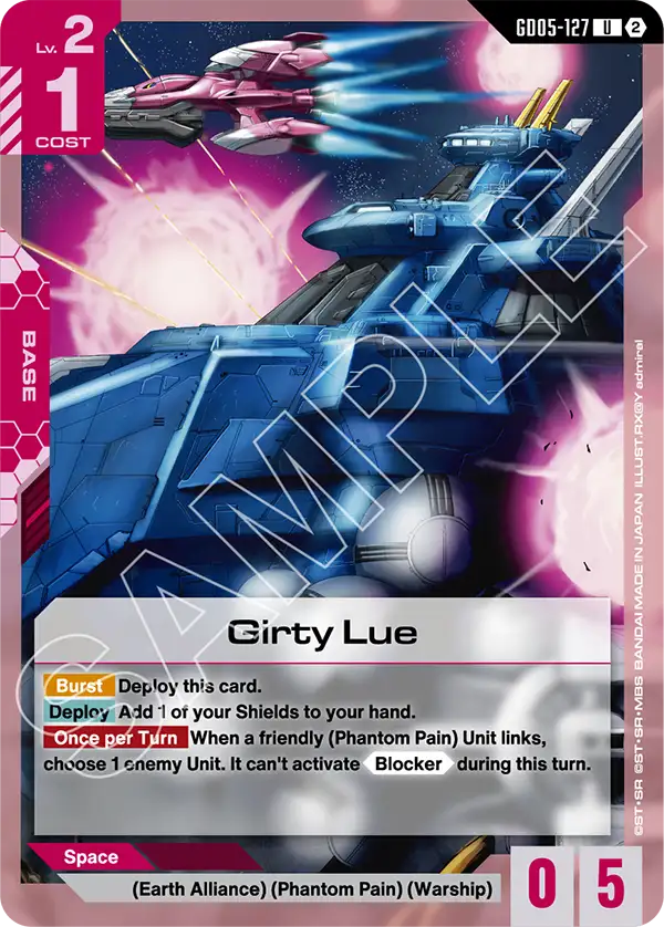 Girty Lue &mdash; Gundam Card Game card