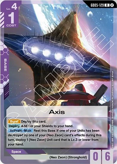 Axis &mdash; Gundam Card Game card