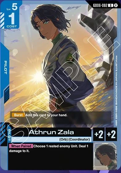 Athrun Zala &mdash; Gundam Card Game card