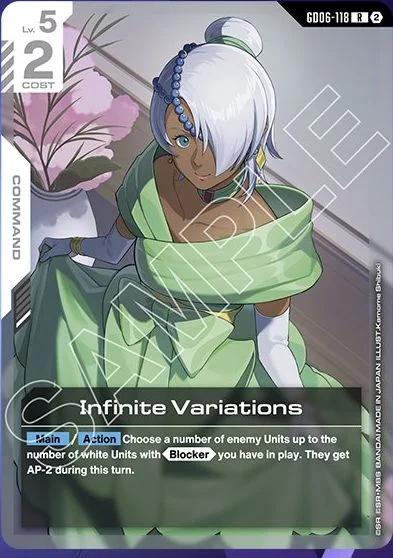 Infinite Variations &mdash; Gundam Card Game card