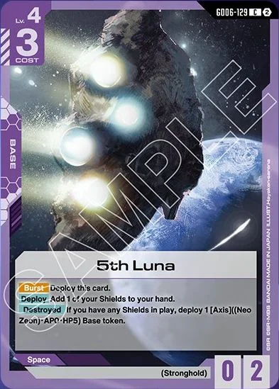 5th Luna &mdash; Gundam Card Game card