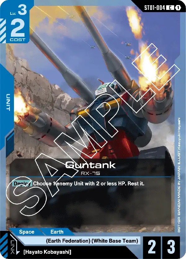 Guntank &mdash; Gundam Card Game card