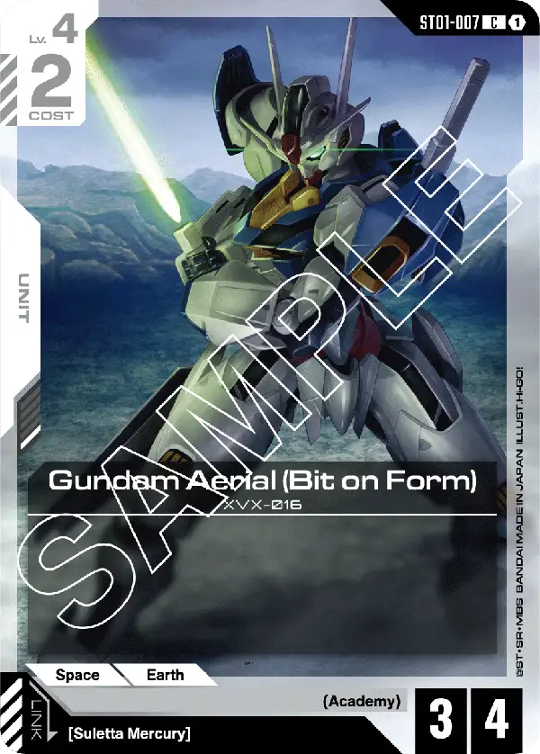 Gundam Aerial (Bit on Form) &mdash; Gundam Card Game card