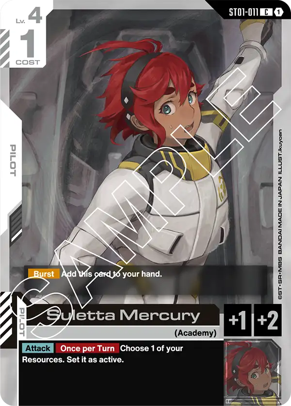 Suletta Mercury &mdash; Gundam Card Game card