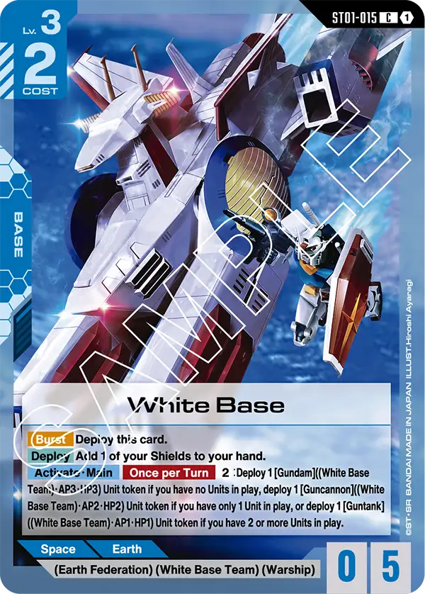 White Base &mdash; Gundam Card Game card