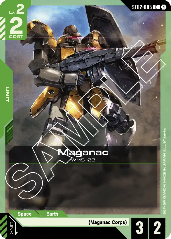 Maganac &mdash; Gundam Card Game card