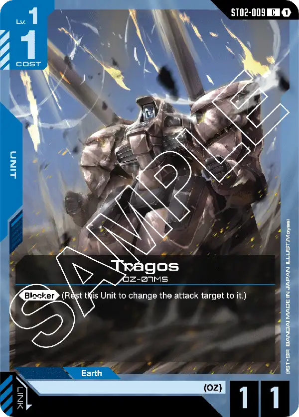 Tragos &mdash; Gundam Card Game card